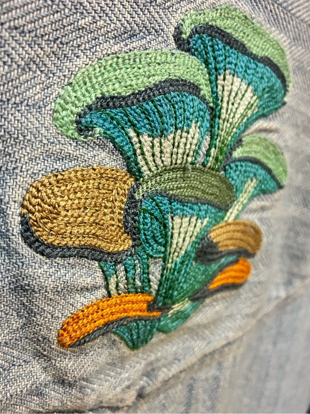 Howler Bros x Ft. Lonesome - Dust up Denim Fungi Mutation  NEW - MEDIUM- NWT - Picture 10 of 15